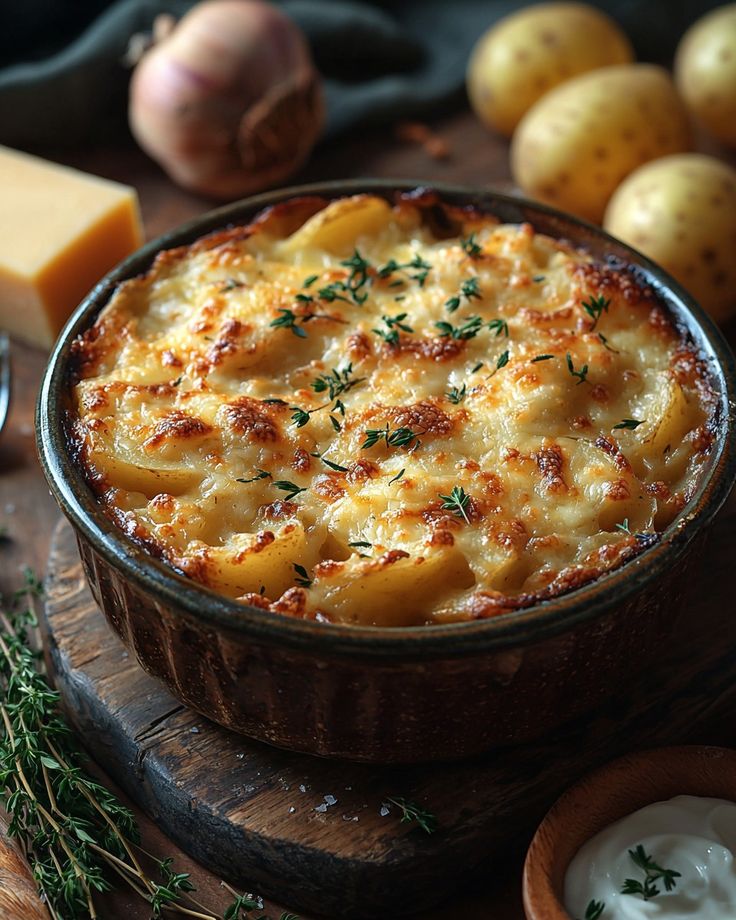 Gratin de pommes de terre à la Tome de vache Baechler